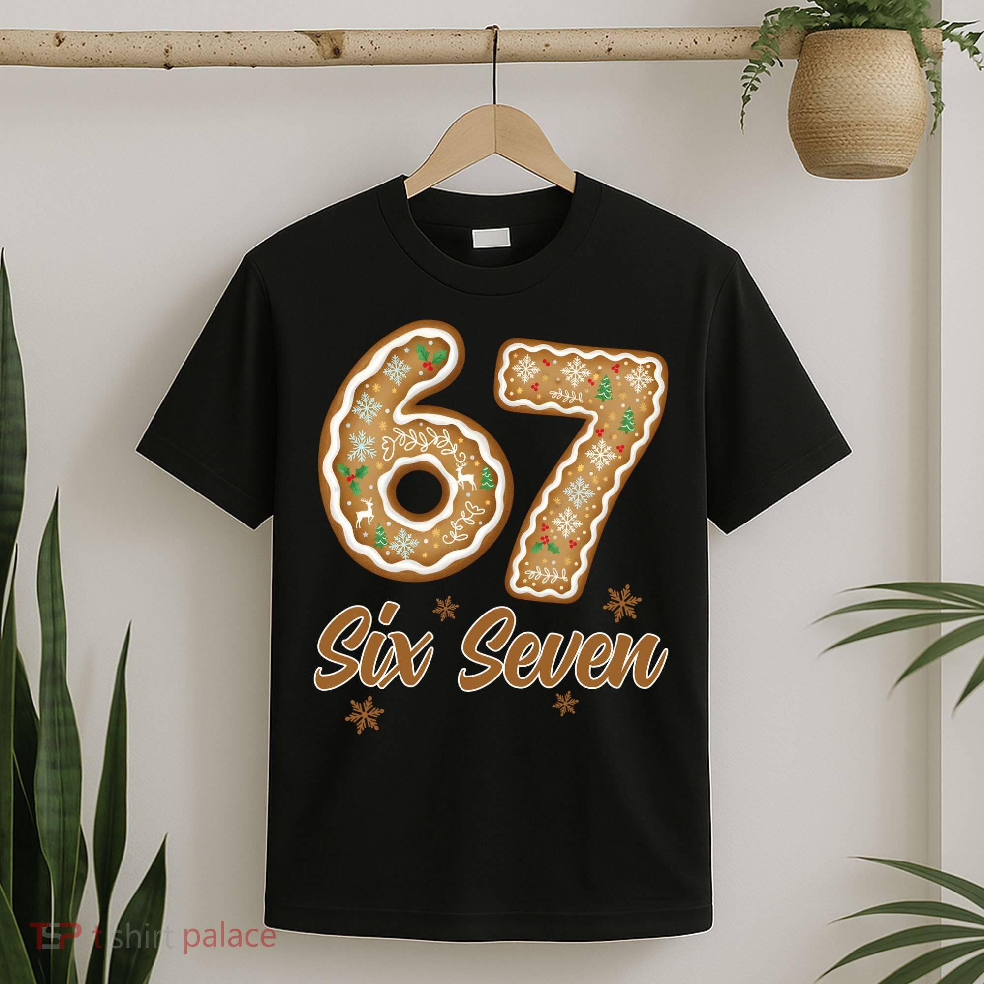 67 Gingerbread Funny Christmas 6-7 Meme T-Shirt