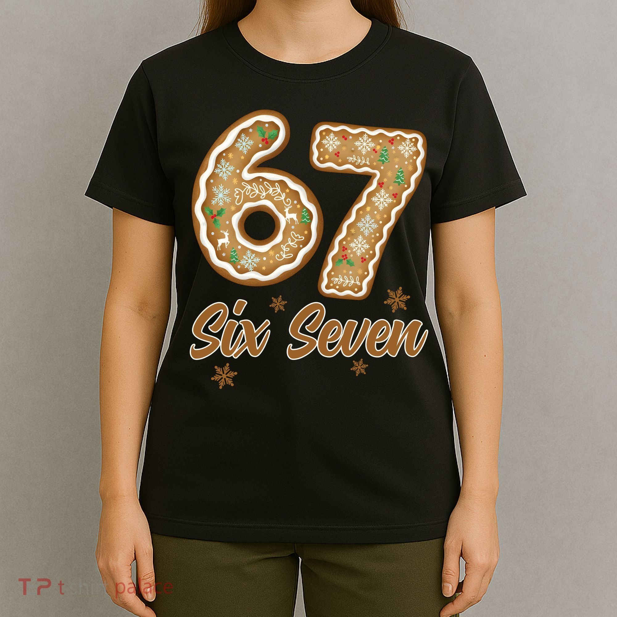 67 Gingerbread Funny Christmas 6-7 Meme T-Shirt