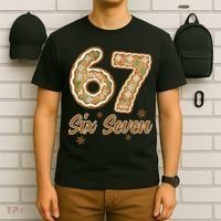 67 Gingerbread Funny Christmas 6-7 Meme T-Shirt thumb 6