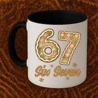 67 Gingerbread Funny Christmas 6-7 Meme Coffee Mug thumb 2