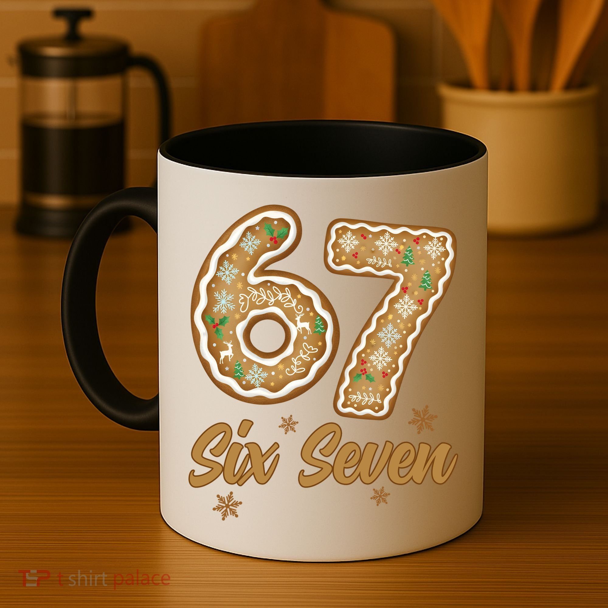 67 Gingerbread Funny Christmas 6-7 Meme Coffee Mug