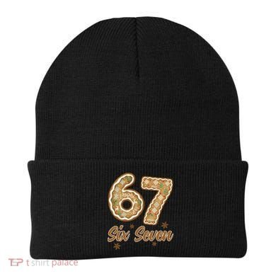 67 Gingerbread Funny Christmas 6-7 Meme Beanie