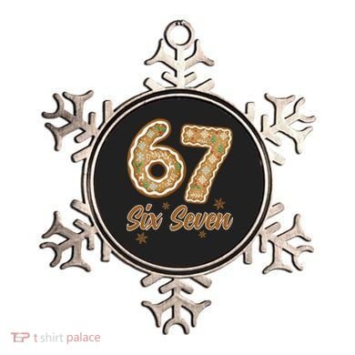 67 Gingerbread Funny Christmas 6-7 Meme Ornament