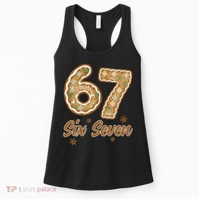 67 Gingerbread Funny Christmas 6-7 Meme Women's Tank Top