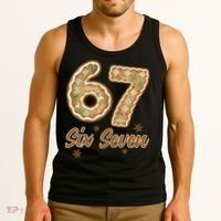 67 Gingerbread Funny Christmas 6-7 Meme Tank Top thumb 3