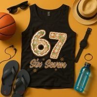 67 Gingerbread Funny Christmas 6-7 Meme Tank Top thumb 4