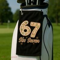 67 Gingerbread Funny Christmas 6-7 Meme Golf Towel thumb 2