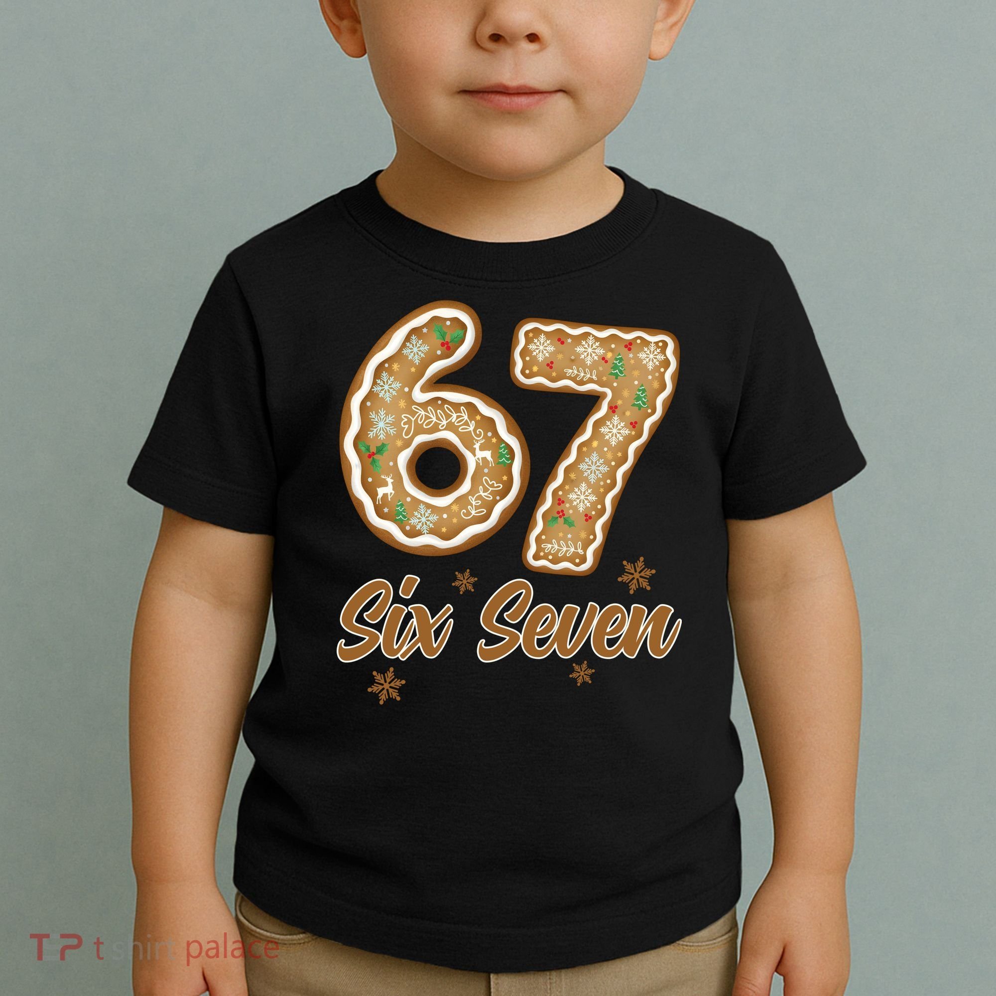 67 Gingerbread Funny Christmas 6-7 Meme Toddler T-Shirt