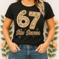 67 Gingerbread Funny Christmas 6-7 Meme Women's T-Shirt thumb 2