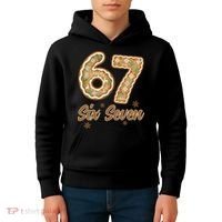 67 Gingerbread Funny Christmas 6-7 Meme Kids Hoodie thumb 4