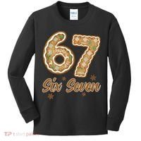 67 Gingerbread Funny Christmas 6-7 Meme Kids Long Sleeve Shirt thumb 0