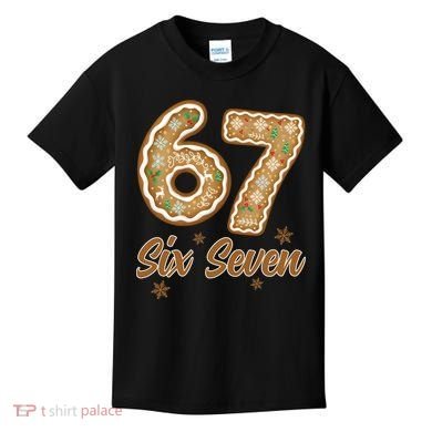 67 Gingerbread Funny Christmas 6-7 Meme Kids T-Shirt