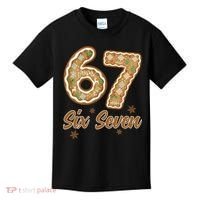 67 Gingerbread Funny Christmas 6-7 Meme Kids T-Shirt thumb 0