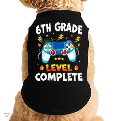 6Th Grade Level Complete School Graduation Video Gamer Doggie Tank