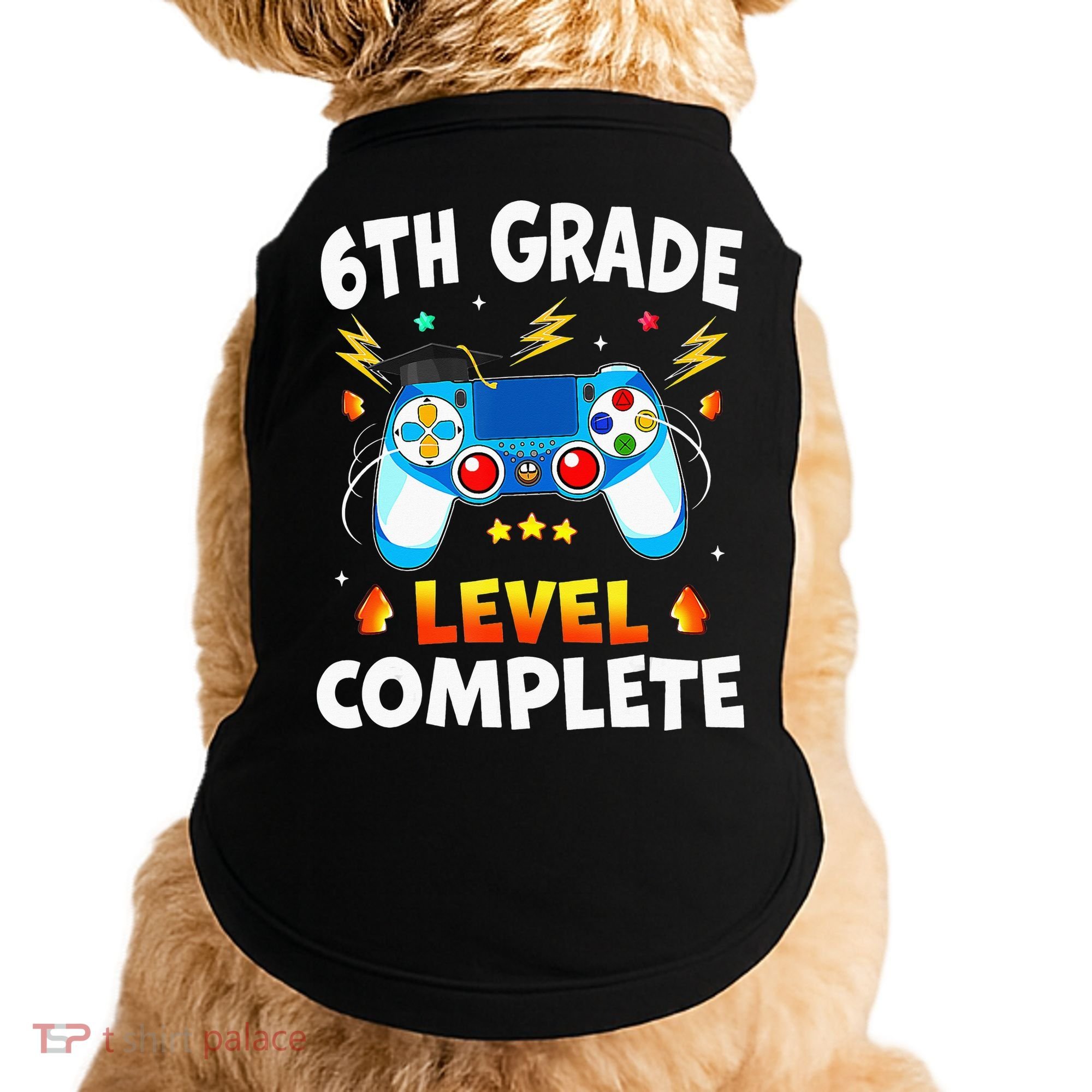 6Th Grade Level Complete School Graduation Video Gamer Doggie Tank