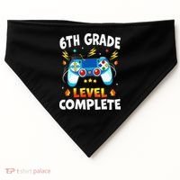 6Th Grade Level Complete School Graduation Video Gamer USA-Made Doggie Bandana thumb 0