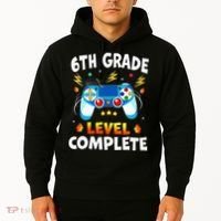 6Th Grade Level Complete School Graduation Video Gamer Hoodie thumb 2