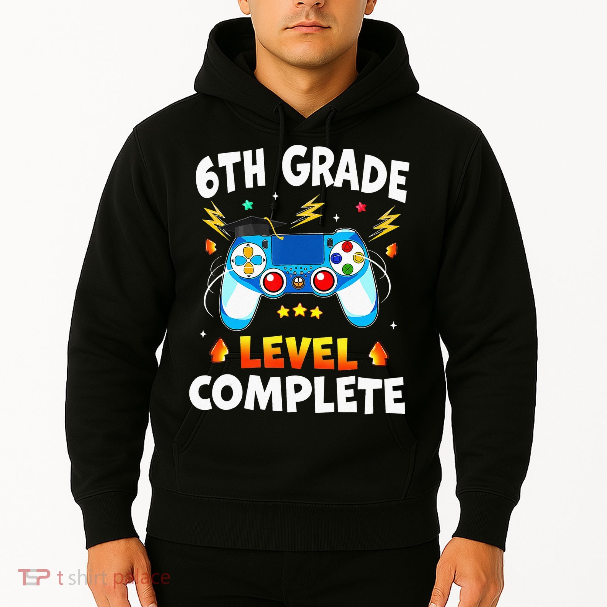 6Th Grade Level Complete School Graduation Video Gamer Hoodie
