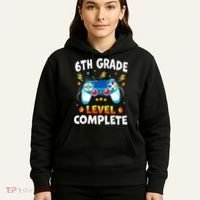 6Th Grade Level Complete School Graduation Video Gamer Hoodie thumb 5