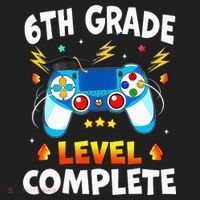 6Th Grade Level Complete School Graduation Video Gamer Beanie thumb 2
