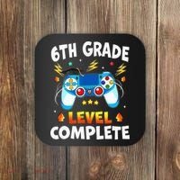 6Th Grade Level Complete School Graduation Video Gamer Coaster thumb 0