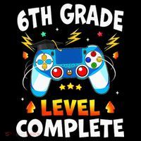 6Th Grade Level Complete School Graduation Video Gamer Women's Hoodie thumb 2