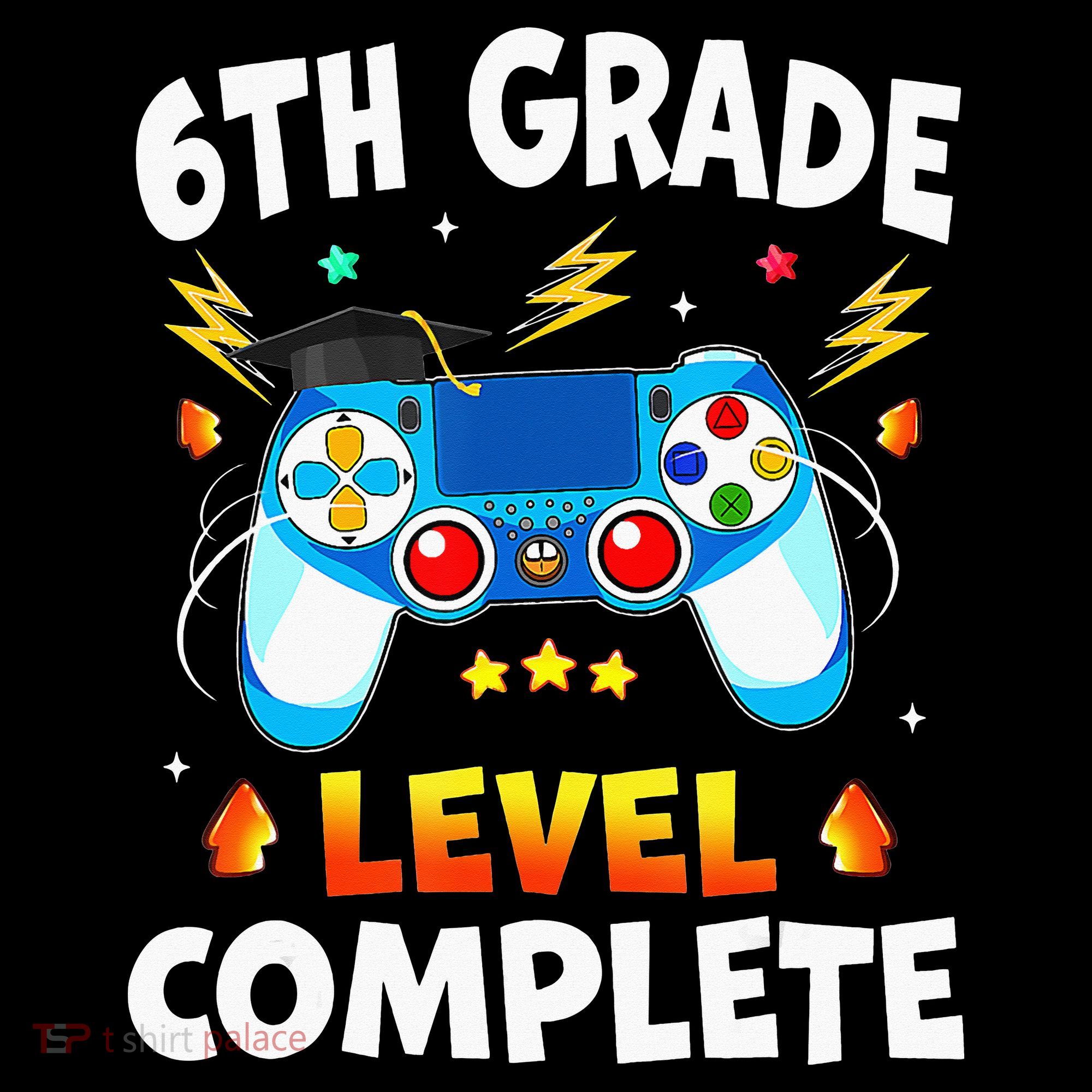 6Th Grade Level Complete School Graduation Video Gamer Women's Hoodie