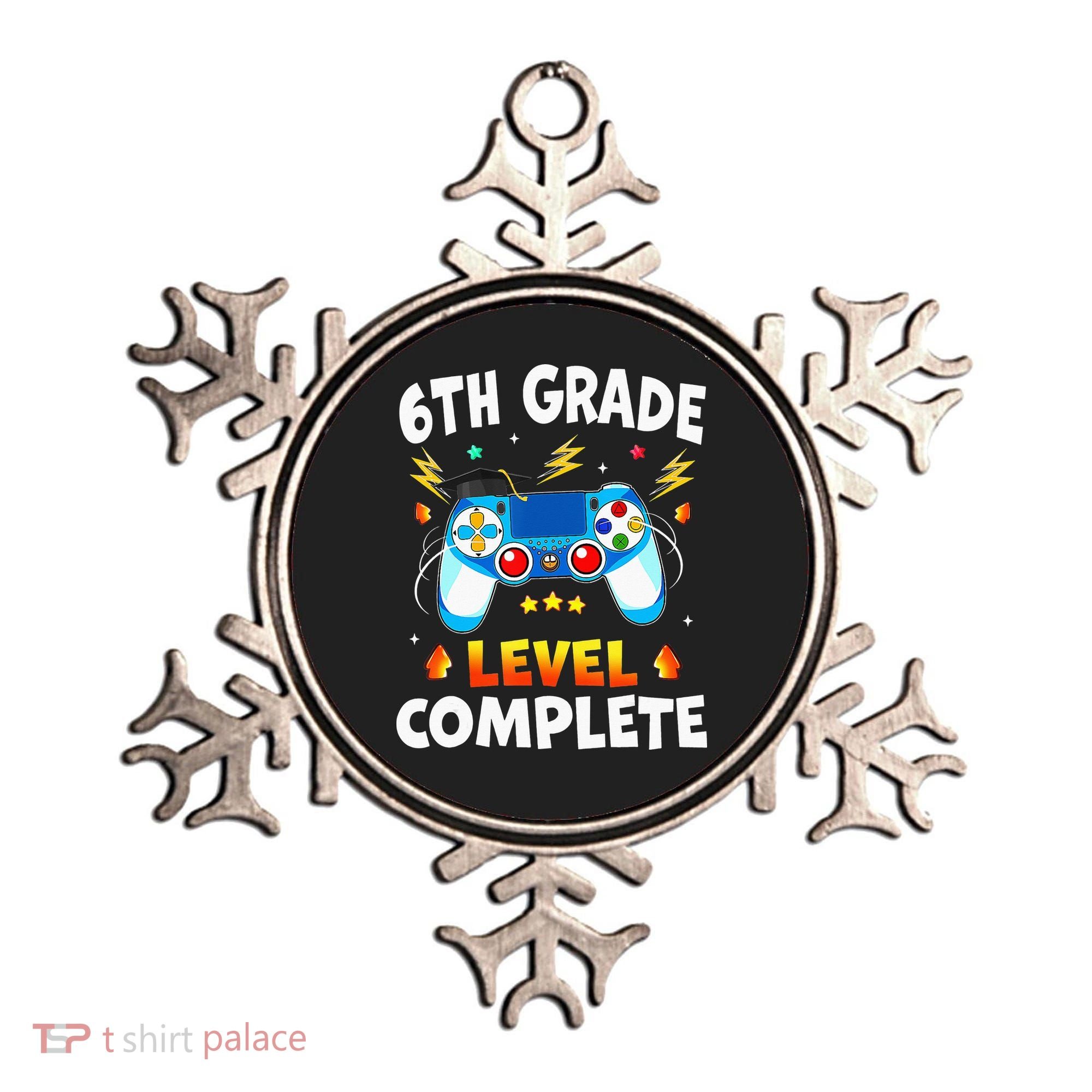 6Th Grade Level Complete School Graduation Video Gamer Ornament