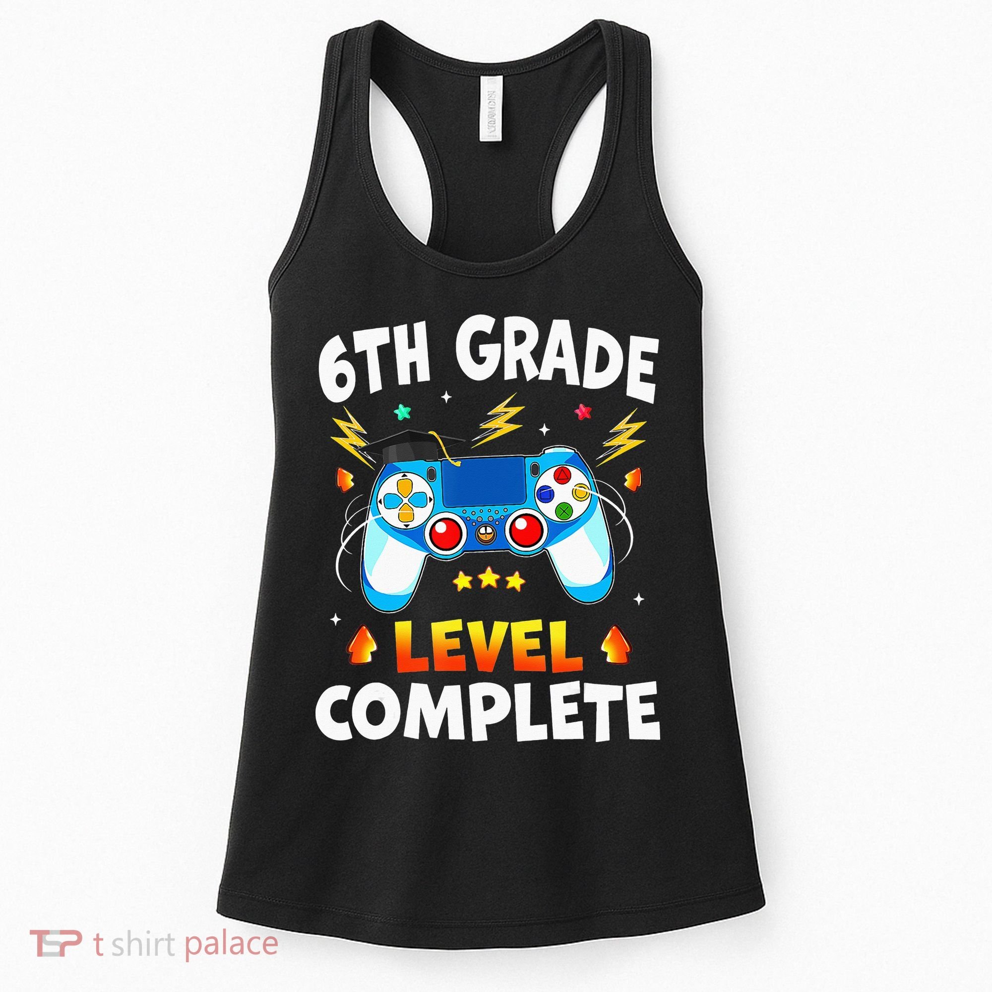 6Th Grade Level Complete School Graduation Video Gamer Women's Tank Top