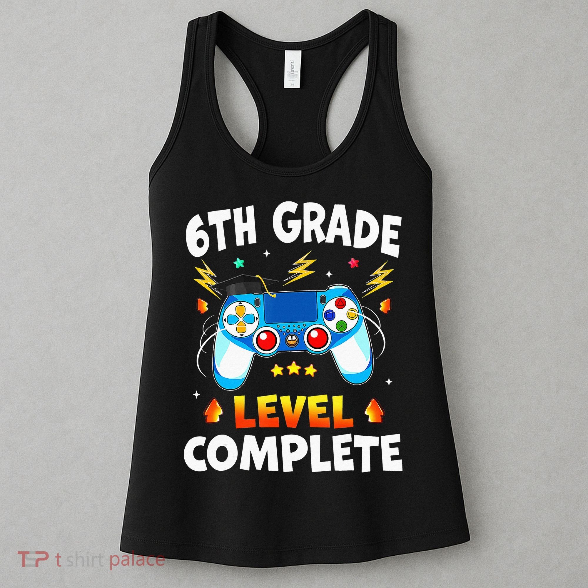 6Th Grade Level Complete School Graduation Video Gamer Women's Tank Top