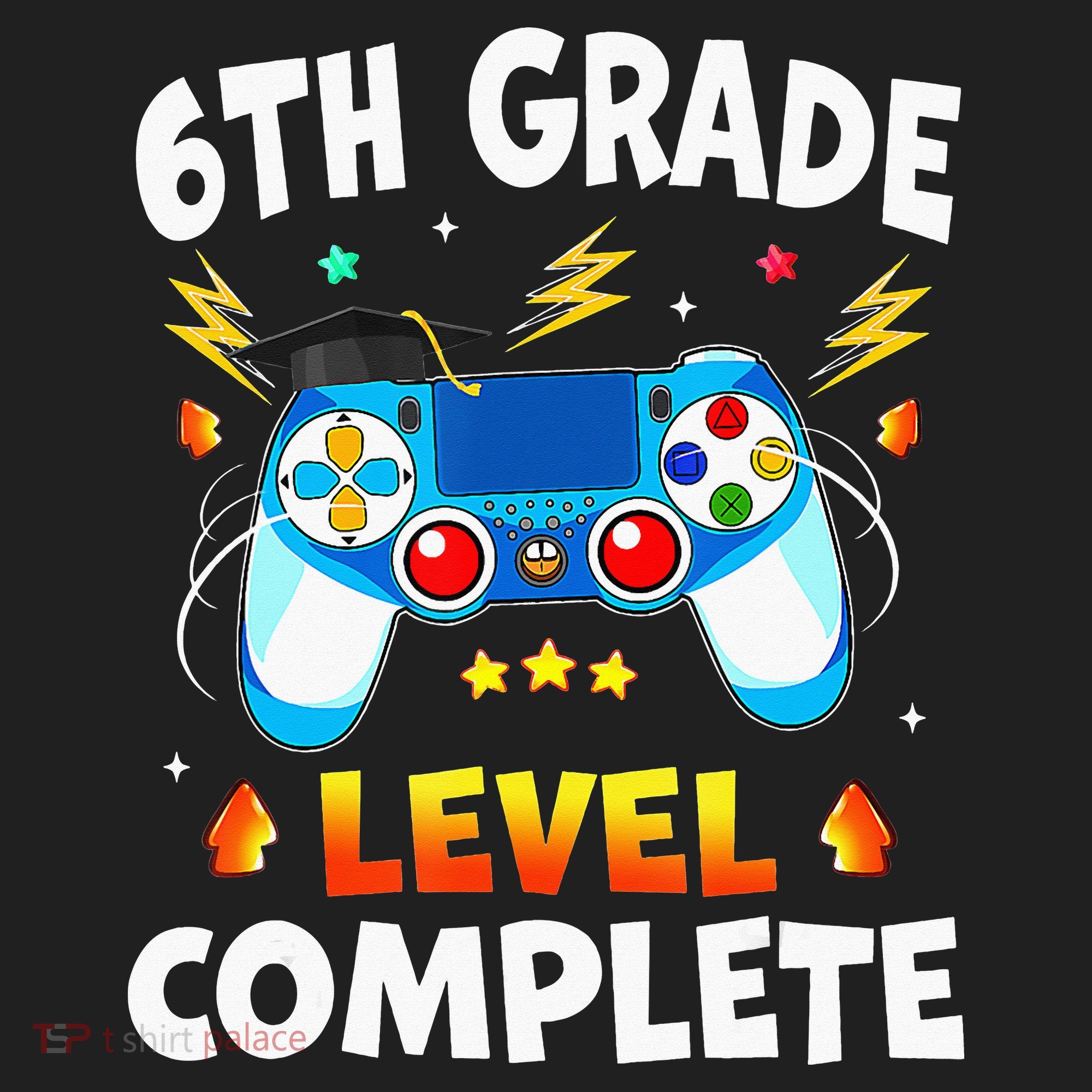 6Th Grade Level Complete School Graduation Video Gamer Hat
