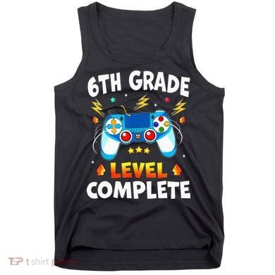 6Th Grade Level Complete School Graduation Video Gamer Tank Top