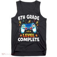 6Th Grade Level Complete School Graduation Video Gamer Tank Top thumb 0