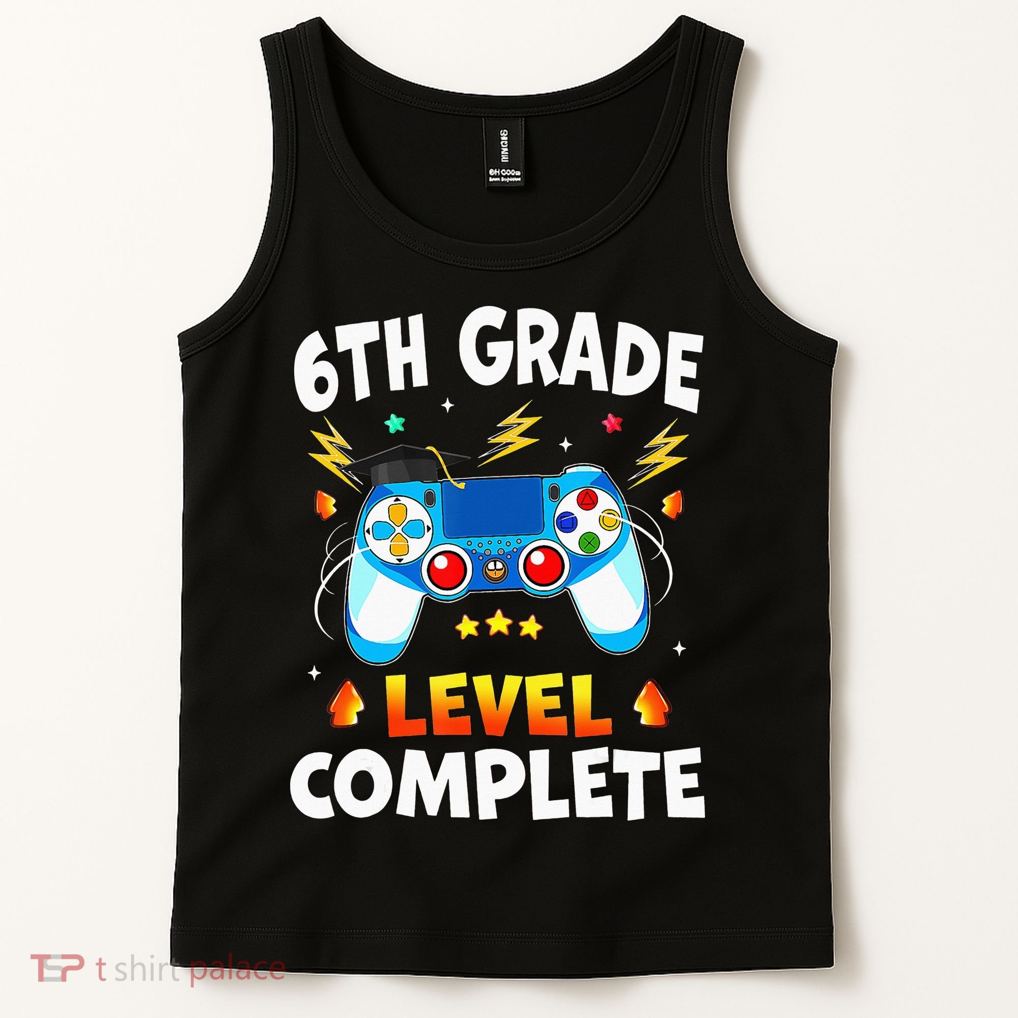 6Th Grade Level Complete School Graduation Video Gamer Tank Top