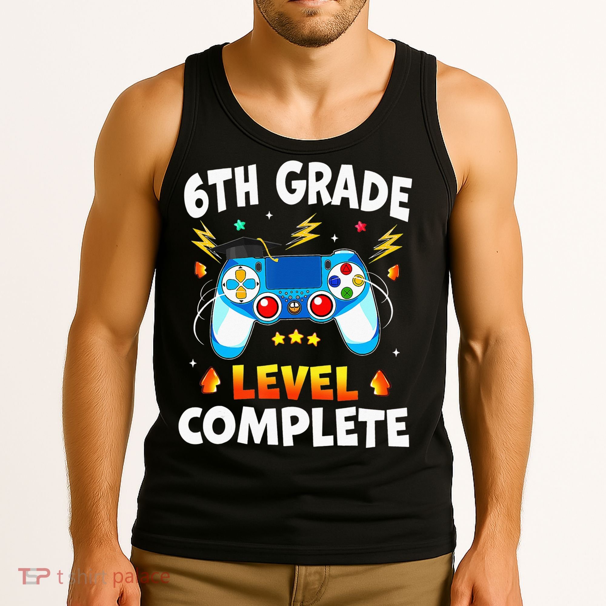 6Th Grade Level Complete School Graduation Video Gamer Tank Top