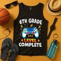 6Th Grade Level Complete School Graduation Video Gamer Tank Top thumb 4