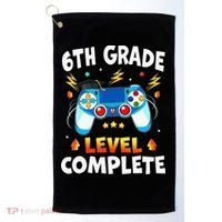 6Th Grade Level Complete School Graduation Video Gamer Golf Towel thumb 0