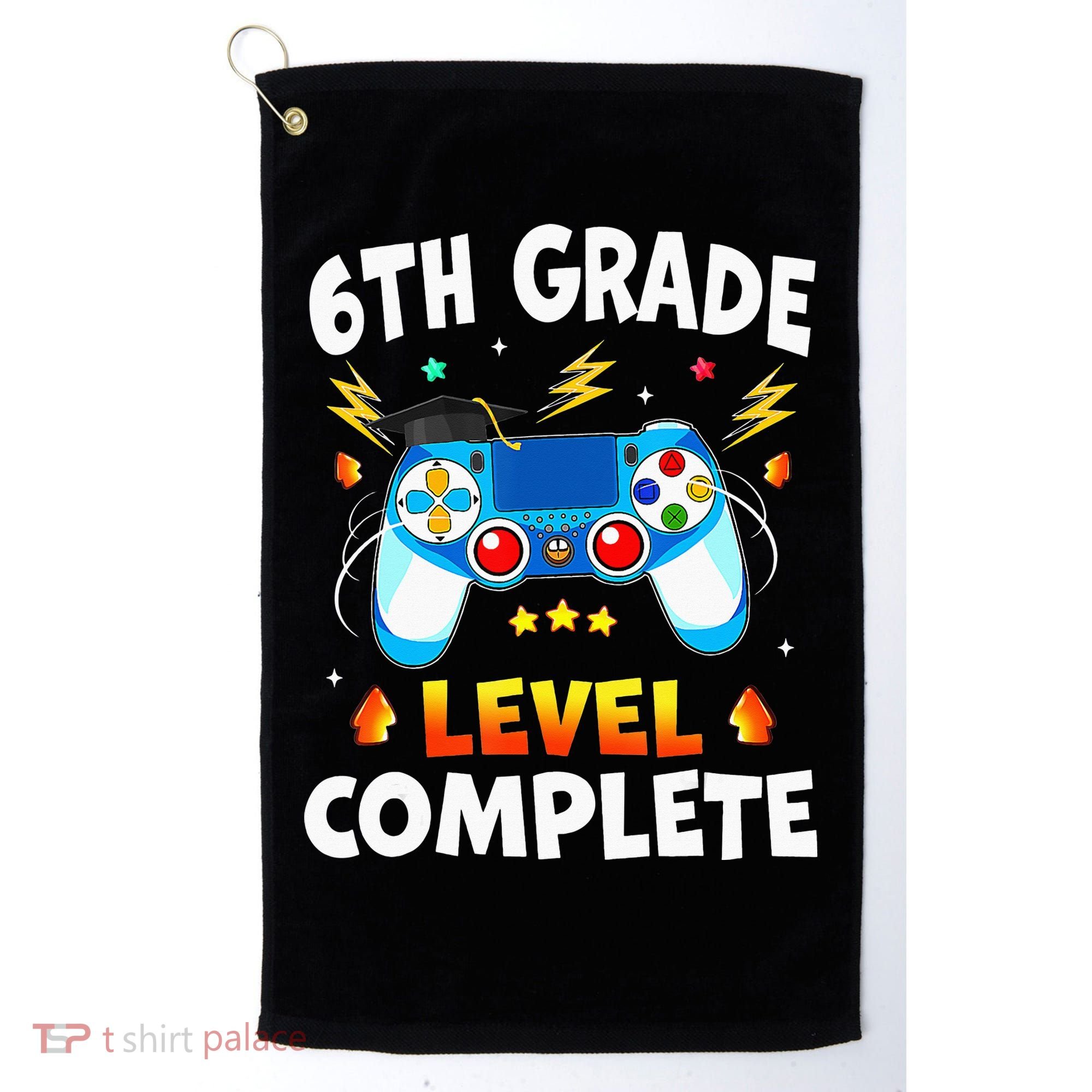 6Th Grade Level Complete School Graduation Video Gamer Golf Towel