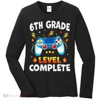 6Th Grade Level Complete School Graduation Video Gamer Women's Long Sleeve Shirt thumb 0