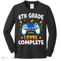 6Th Grade Level Complete School Graduation Video Gamer Kids Long Sleeve Shirt thumb 0