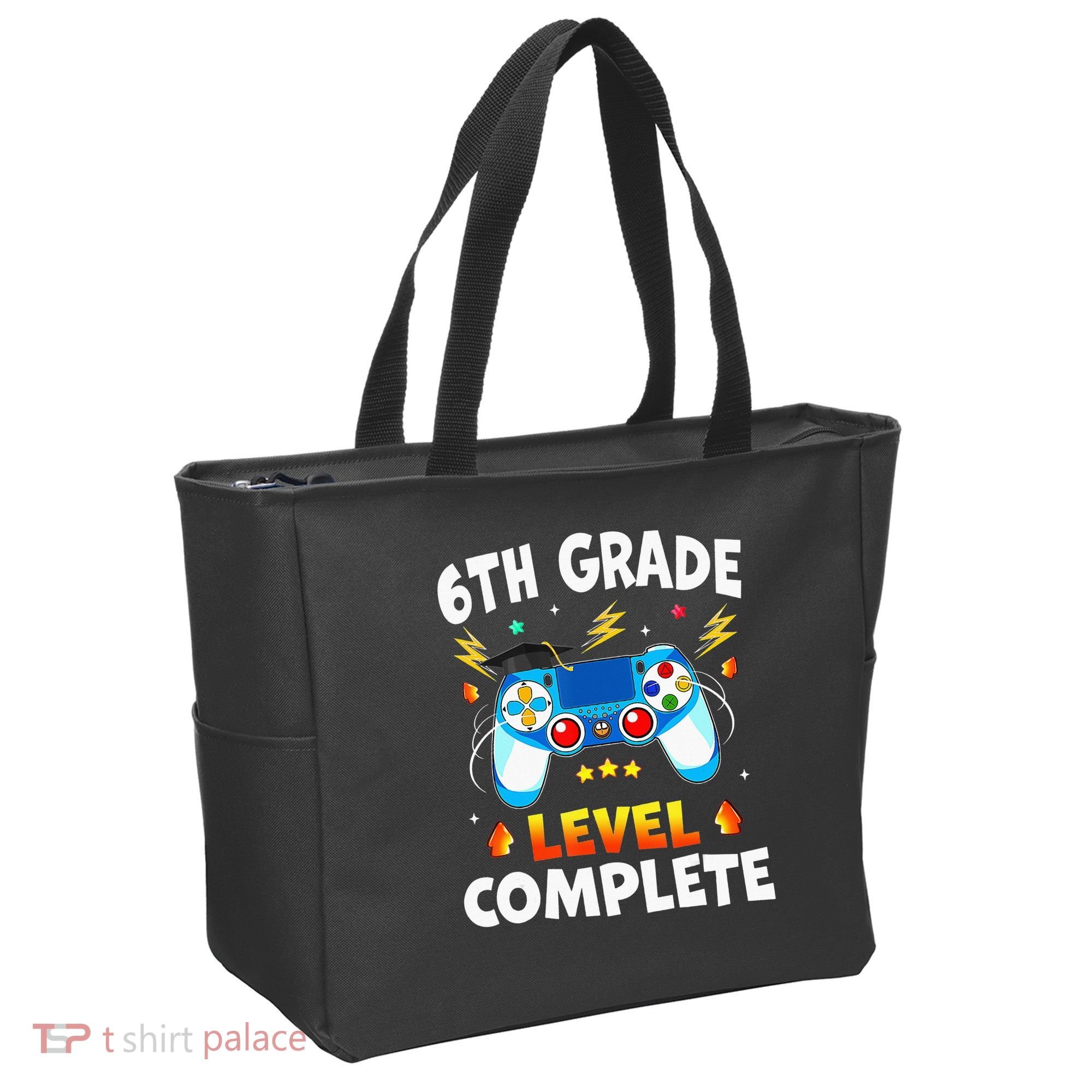 6Th Grade Level Complete School Graduation Video Gamer Tote Bag