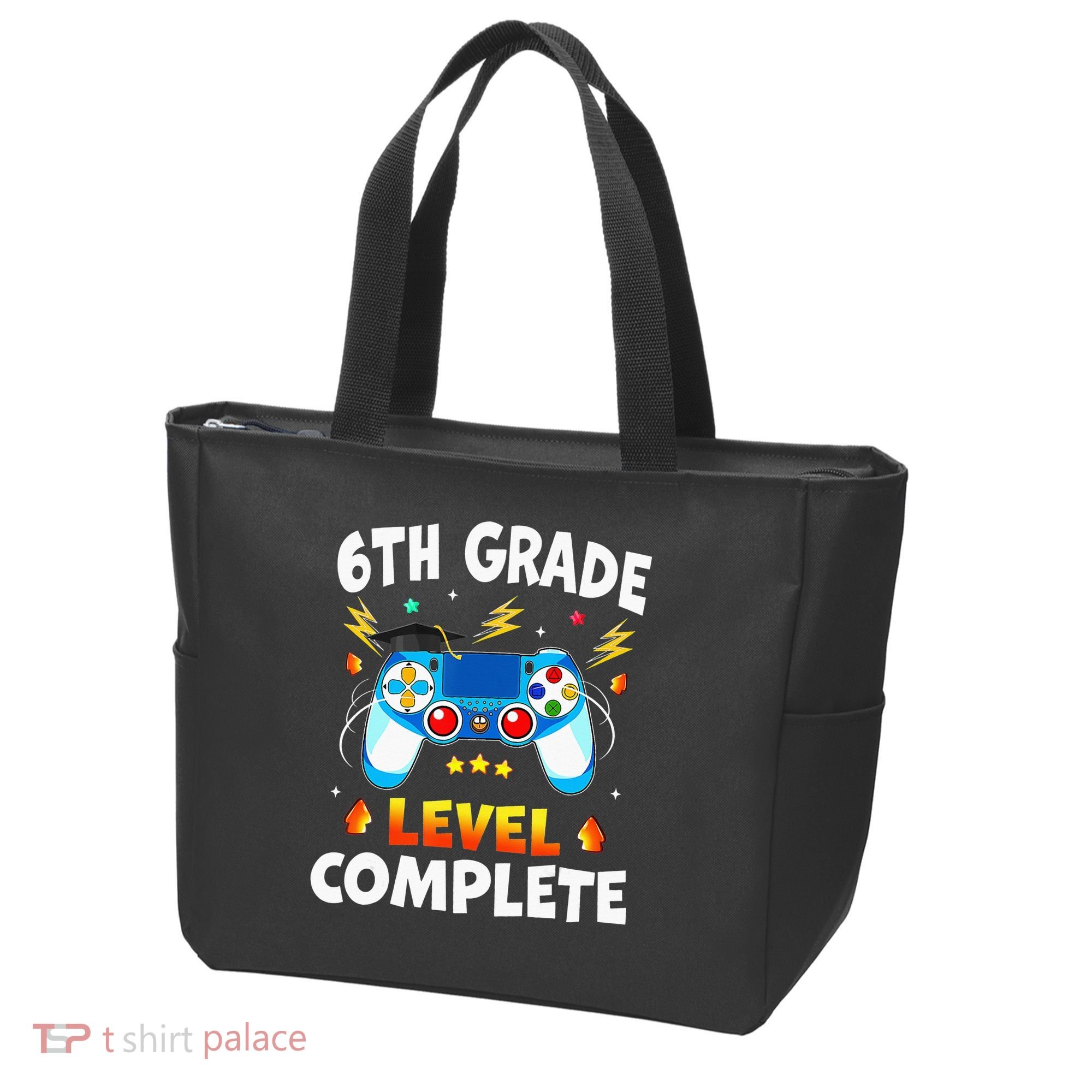 6Th Grade Level Complete School Graduation Video Gamer Tote Bag