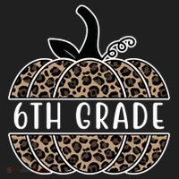 6th Grade Leopard Pumpkin Women's Sweatshirt thumb 2
