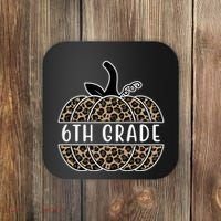 6th Grade Leopard Pumpkin Coaster thumb 0
