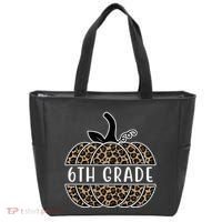 6th Grade Leopard Pumpkin Tote Bag thumb 0