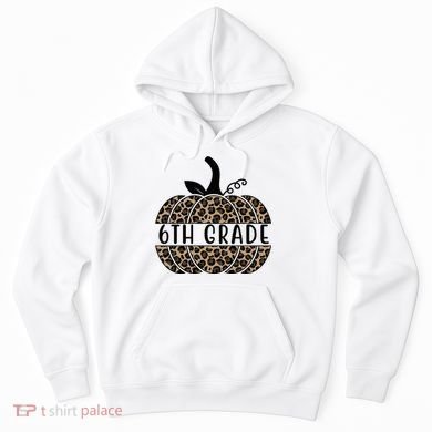 6th Grade Leopard Pumpkin Hoodie