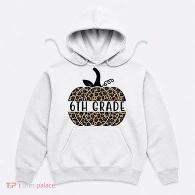 6th Grade Leopard Pumpkin Hoodie