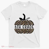 6th Grade Leopard Pumpkin T-Shirt thumb 0
