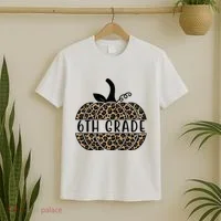 6th Grade Leopard Pumpkin T-Shirt thumb 2