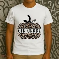 6th Grade Leopard Pumpkin T-Shirt thumb 3